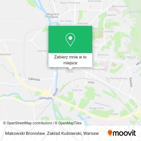 Mapa Makowski Bronisław. Zakład Kuśnierski