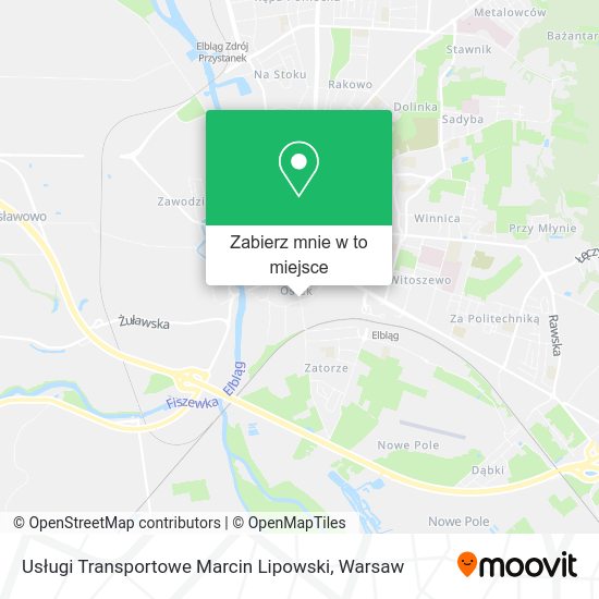 Mapa Usługi Transportowe Marcin Lipowski