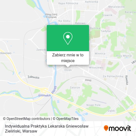 Mapa Indywidualna Praktyka Lekarska Gniewosław Zieliński