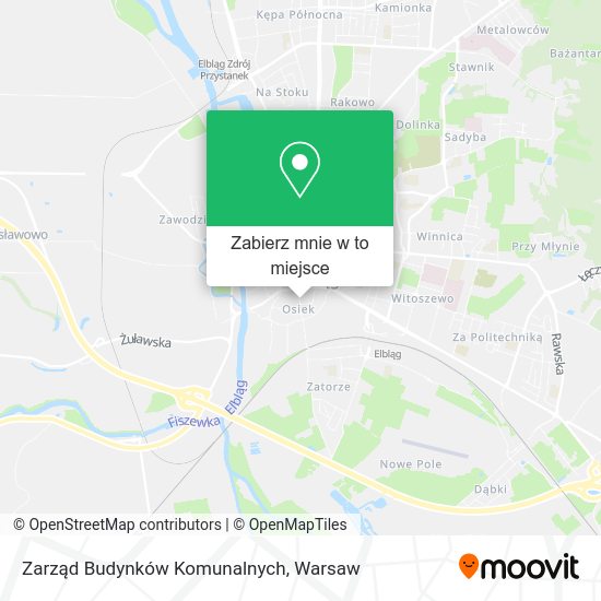 Mapa Zarząd Budynków Komunalnych