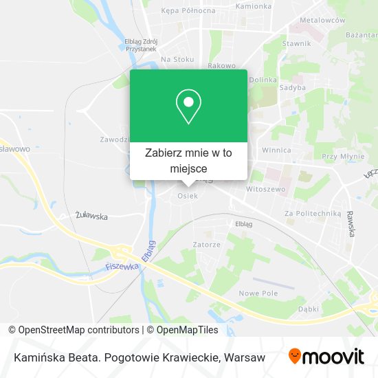 Mapa Kamińska Beata. Pogotowie Krawieckie