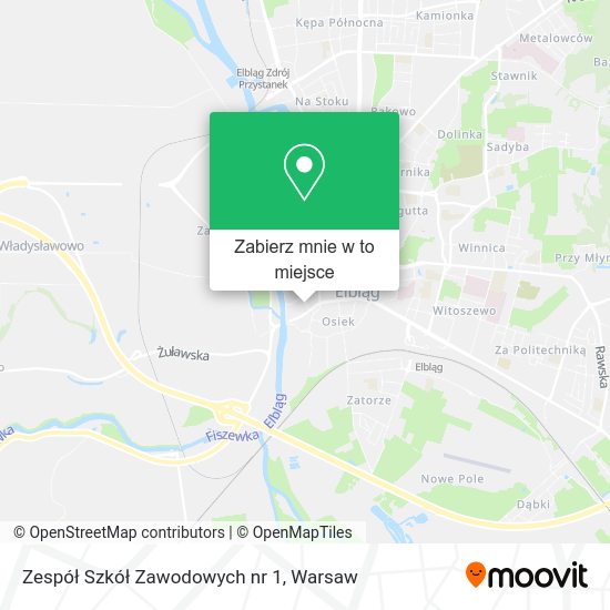 Mapa Zespół Szkół Zawodowych nr 1