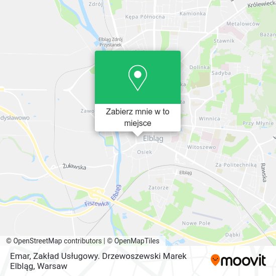 Mapa Emar, Zakład Usługowy. Drzewoszewski Marek Elbląg