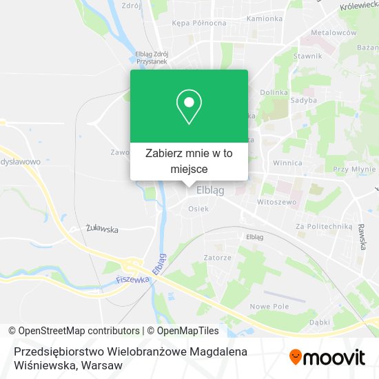 Mapa Przedsiębiorstwo Wielobranżowe Magdalena Wiśniewska