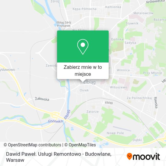 Mapa Dawid Paweł. Usługi Remontowo - Budowlane