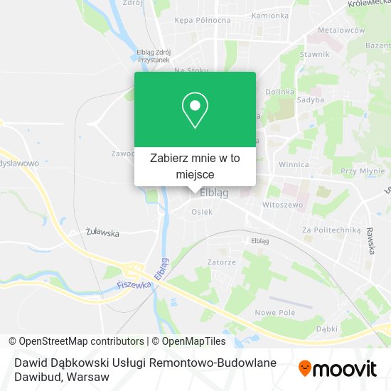 Mapa Dawid Dąbkowski Usługi Remontowo-Budowlane Dawibud