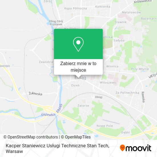 Mapa Kacper Staniewicz Usługi Techniczne Stan Tech