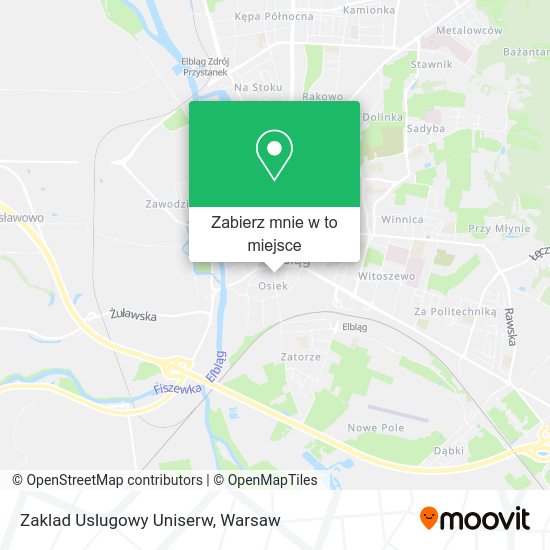 Mapa Zaklad Uslugowy Uniserw