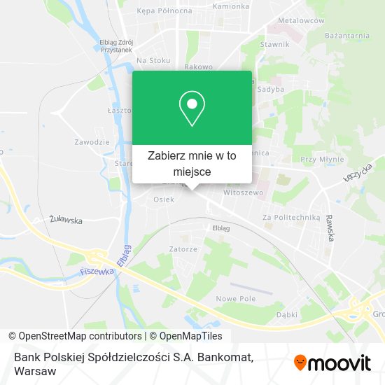 Mapa Bank Polskiej Spółdzielczości S.A. Bankomat