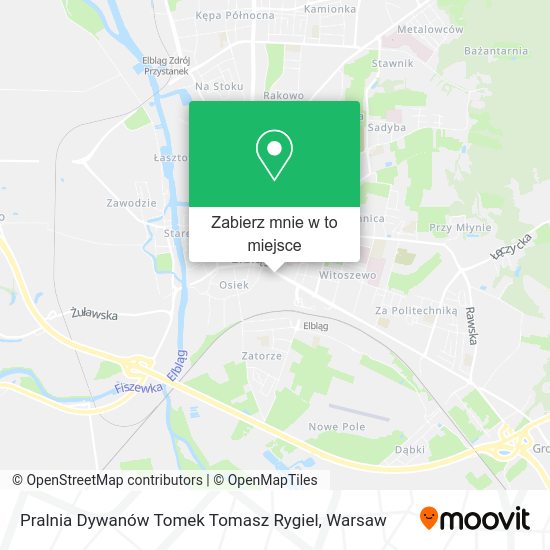 Mapa Pralnia Dywanów Tomek Tomasz Rygiel