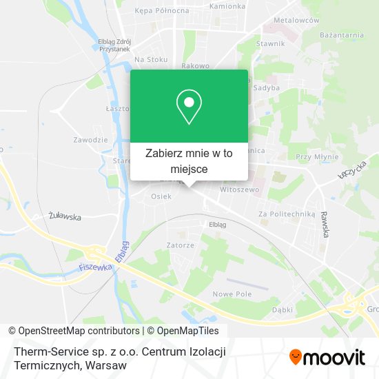 Mapa Therm-Service sp. z o.o. Centrum Izolacji Termicznych