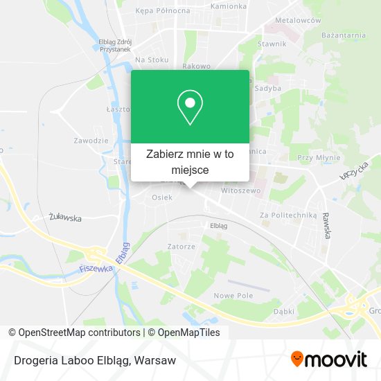 Mapa Drogeria Laboo Elbląg