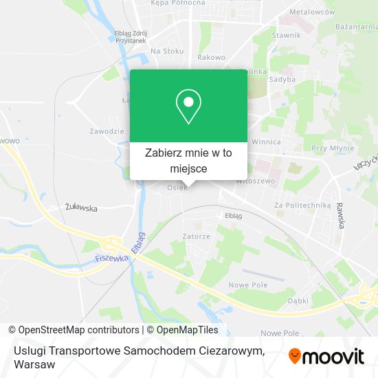 Mapa Uslugi Transportowe Samochodem Ciezarowym