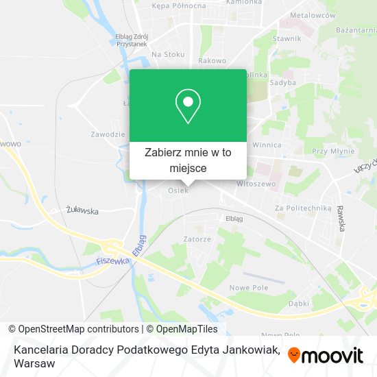 Mapa Kancelaria Doradcy Podatkowego Edyta Jankowiak