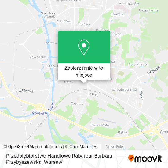 Mapa Przedsiębiorstwo Handlowe Rabarbar Barbara Przybyszewska