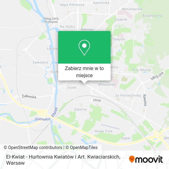 Mapa El-Kwiat - Hurtownia Kwiatów i Art. Kwiaciarskich