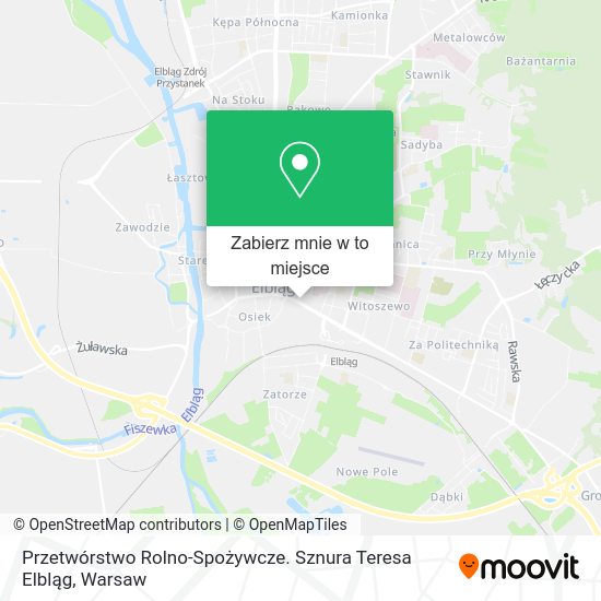 Mapa Przetwórstwo Rolno-Spożywcze. Sznura Teresa Elbląg