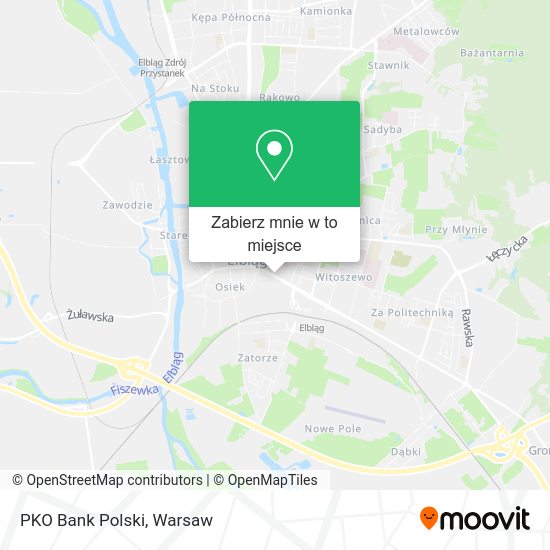 Mapa PKO Bank Polski