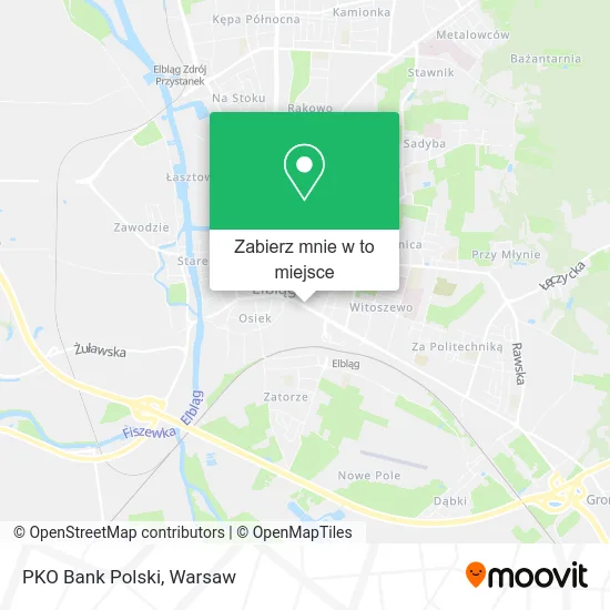 Mapa PKO Bank Polski