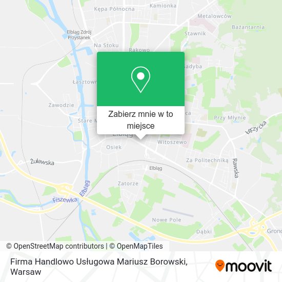 Mapa Firma Handlowo Usługowa Mariusz Borowski