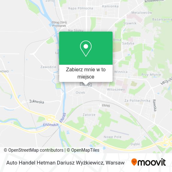 Mapa Auto Handel Hetman Dariusz Wyżkiewicz