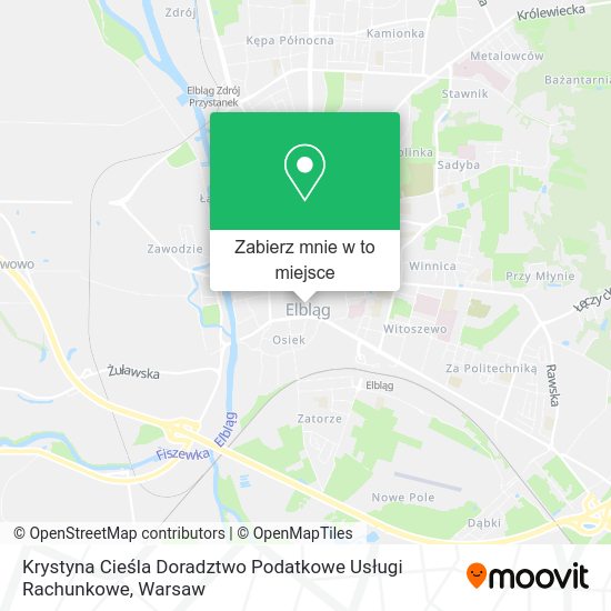 Mapa Krystyna Cieśla Doradztwo Podatkowe Usługi Rachunkowe