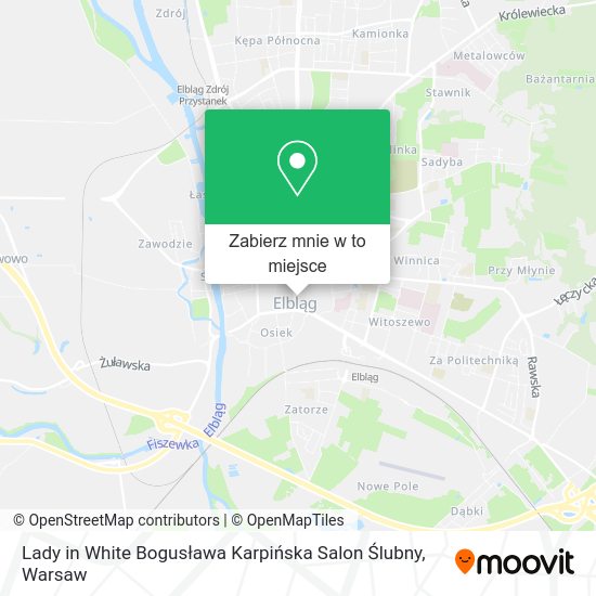 Mapa Lady in White Bogusława Karpińska Salon Ślubny