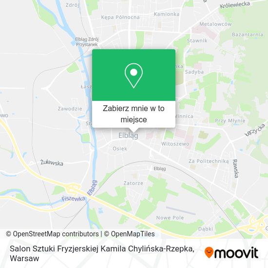 Mapa Salon Sztuki Fryzjerskiej Kamila Chylińska-Rzepka