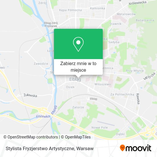 Mapa Stylista Fryzjerstwo Artystyczne