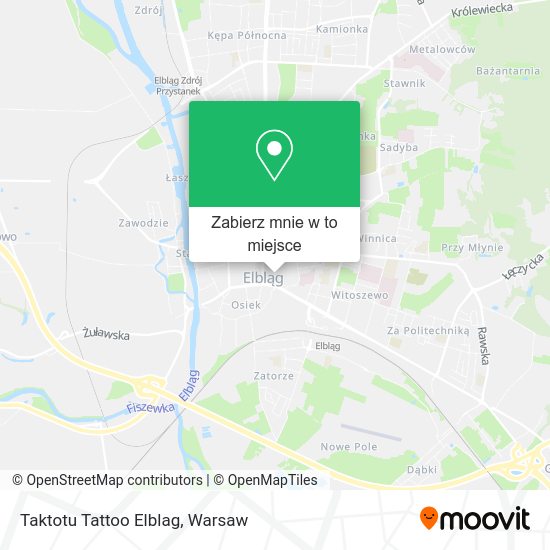 Mapa Taktotu Tattoo Elblag