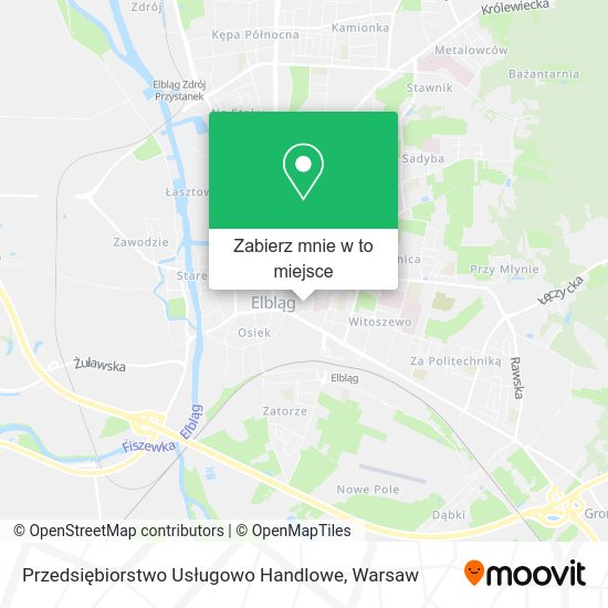 Mapa Przedsiębiorstwo Usługowo Handlowe