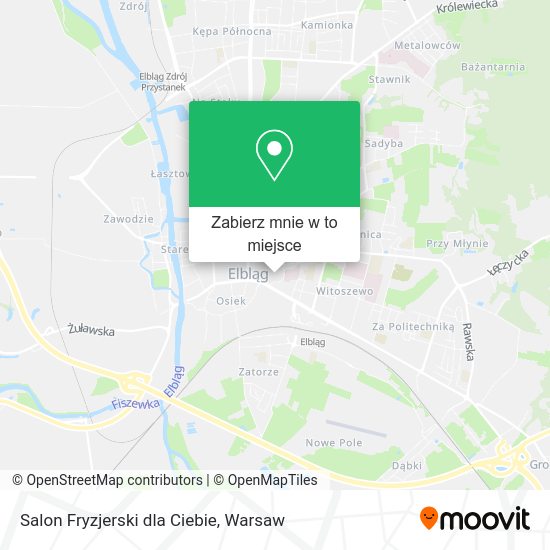 Mapa Salon Fryzjerski dla Ciebie