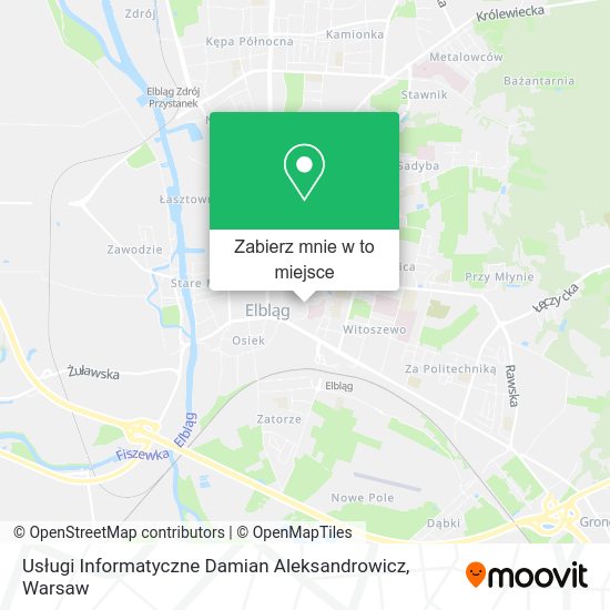 Mapa Usługi Informatyczne Damian Aleksandrowicz