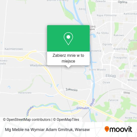 Mapa Mg Meble na Wymiar Adam Gmitruk