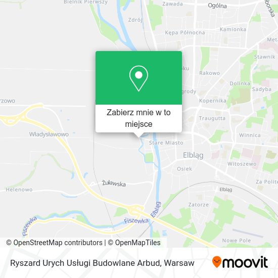 Mapa Ryszard Urych Usługi Budowlane Arbud