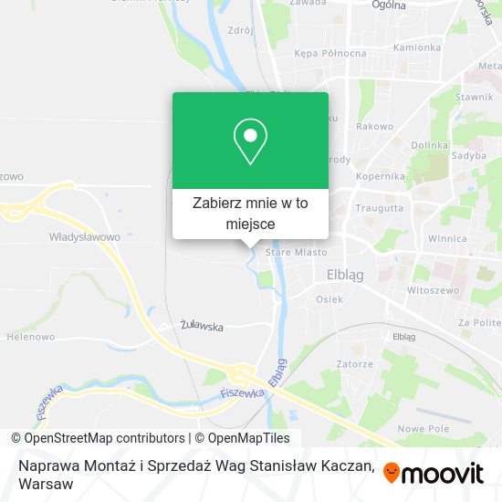 Mapa Naprawa Montaż i Sprzedaż Wag Stanisław Kaczan