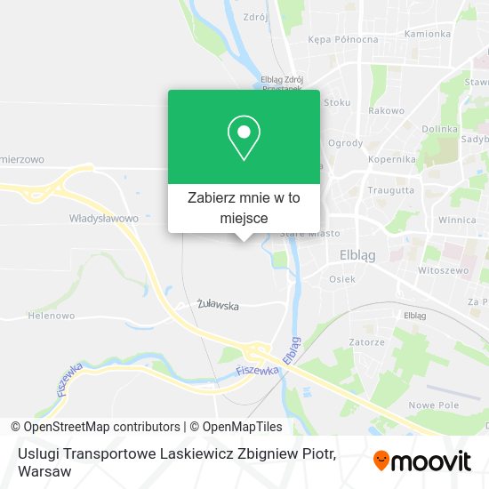 Mapa Uslugi Transportowe Laskiewicz Zbigniew Piotr