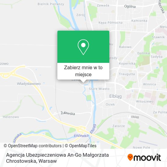 Mapa Agencja Ubezpieczeniowa An-Go Małgorzata Chrostowska