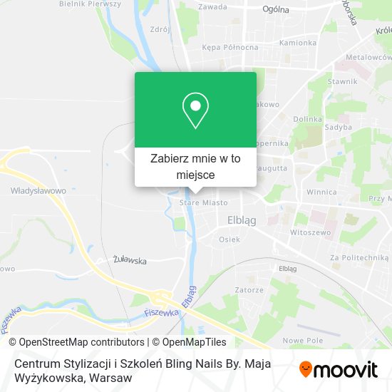 Mapa Centrum Stylizacji i Szkoleń Bling Nails By. Maja Wyżykowska