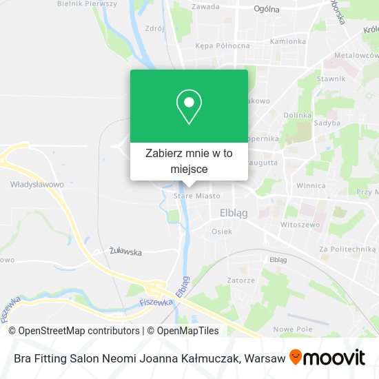 Mapa Bra Fitting Salon Neomi Joanna Kałmuczak