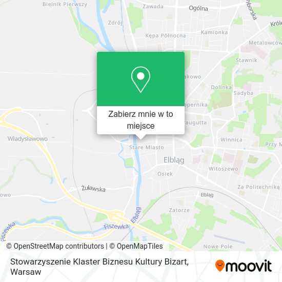 Mapa Stowarzyszenie Klaster Biznesu Kultury Bizart