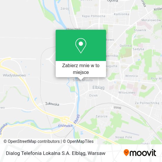 Mapa Dialog Telefonia Lokalna S.A. Elbląg