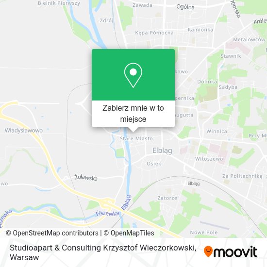 Mapa Studioapart & Consulting Krzysztof Wieczorkowski