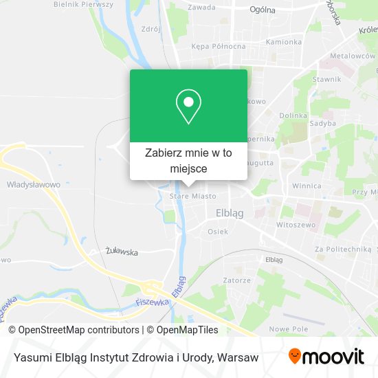 Mapa Yasumi Elbląg Instytut Zdrowia i Urody