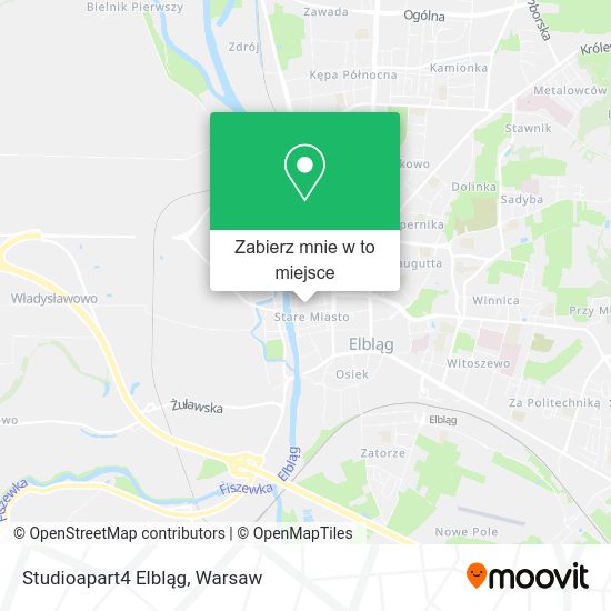 Mapa Studioapart4 Elbląg