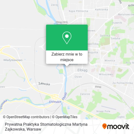 Mapa Prywatna Praktyka Stomatologiczna Martyna Zajkowska