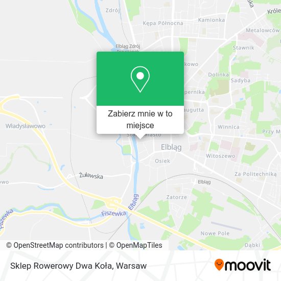 Mapa Sklep Rowerowy Dwa Koła