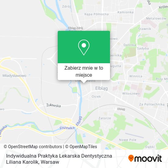 Mapa Indywidualna Praktyka Lekarska Dentystyczna Liliana Karolik