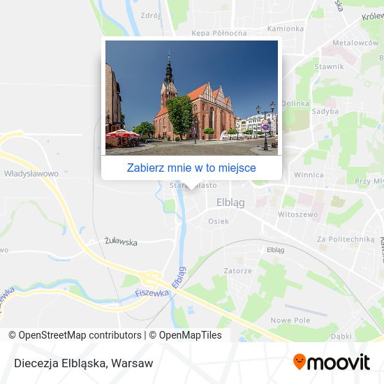 Mapa Diecezja Elbląska