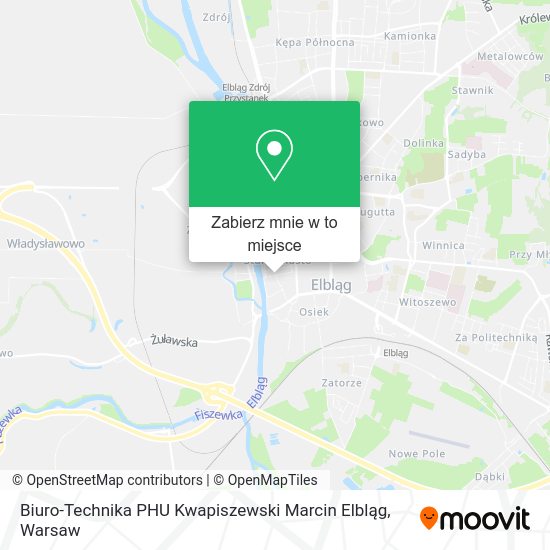 Mapa Biuro-Technika PHU Kwapiszewski Marcin Elbląg